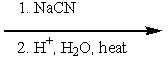 Which of the following sets of reagents would convert benzyl bromide to phenylethanoic acid?   A)    B)    C)    D)    E)  both B and D