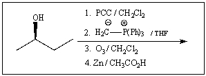 Predict the product of the following reaction:   A)    B)    C)    D)  CH<sub>3</sub>OH E)  Both A and C