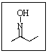 Given the geometry of nitrogen (which is not represented properly here) ,the oxime shown below could exist as how many isomers?   A)  Only one isomer is possible. B)  Two enantiomers are possible. C)  Two diastereomers are possible. D)  Three stereoisomers are possible. E)  There are no stereoisomers of this compound possible.