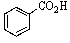 Old bottles of benzaldehyde (a liquid that smells like cherries) are often observed to have crystals on the bottom; what is the identity of this solid? A) B) C) D) E)