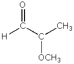 At which atom of the following structure will a nucleophile attack?   A)  At the carbonyl oxygen B)  At the carbonyl carbon C)  At the methyl carbon D)  At the ether oxygen E)  At the aldehyde hydrogen