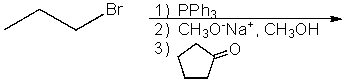 Predict the product from the following reaction sequence.   A)    B)    C)    D)    E)   