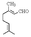 Which is the structure of 3,7-dimethyl-2,6-octadienal? A) B) C) D) E)