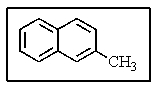 What would be the proper name of the molecule below?   A)  benzotoluene B)  3-methylnapthalene C)  3-methyldibenzene D)  2-methylnapthalene E)  1-methylnapthalene
