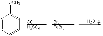 What would be the major product from the following reaction sequence?   A)    B)    C)    D)    E)   
