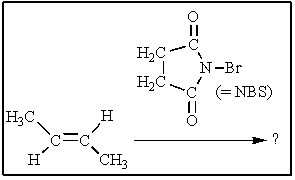 What product(s) would you expect the following radical reaction to provide in reasonable yields?   A)    <sup> </sup> B)    C)    D)  both B and C E)  both A and C