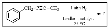 What would be the product of the following reaction?   A)    B)    C)    D)    E)   