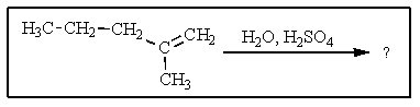 What would be the major organic product of the following reaction?   A)    <sup> </sup> B)    C)    D)    E)   