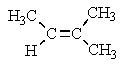 Reaction with ozone,followed by treatment with (CH<sub>3</sub>) <sub>2</sub>S,of which of the following would not yield any CH<sub>3</sub>CHO? A)    B)    C)    D)    E)  Both B and D