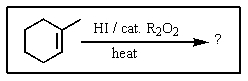 Predict the major product of the following reaction:   A)    B)    C)    D)    E)   