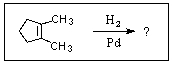 What product,if any,would result from the reaction shown below?   A)    B)    C)    D)  both A and B E)  no reaction occurs