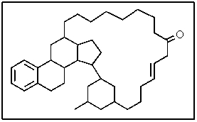 The following molecule contains how many units of unsaturation?   A)  7 B)  9 C)  10 D)  11 E)  15