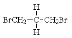 What structure of formula C<sub>3</sub>H<sub>6</sub>Br<sub>2</sub> would give the following proton NMR spectrum?   A)    <sup> </sup> B)    C)    D)    E)  None of the above.