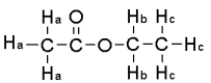 For the compound below give the integration ratio that would be observed for each of the protons sets in the <sup>1</sup>H NMR spectrum.   A)  H<sub>a</sub> = 3,H<sub>b</sub> = 2,H<sub>c</sub> = 1 B)  H<sub>a</sub> = 1 H<sub>b</sub> = 2,H<sub>c</sub> = 1 C)  H<sub>a</sub> = 3 H<sub>b</sub> = 2,H<sub>c</sub> = 3 D)  H<sub>a</sub> = 1 H<sub>b</sub> = 1,H<sub>c</sub> = 1 E)  None of the above.