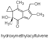 How many sp<sup>2</sup> hybridized carbon atoms are in the potent anticancer compound hydroxymethylacylfulvene?   A)  2 B)  4 C)  6 D)  8 E)  None of the above.