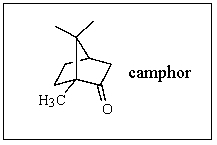 What is the molecular formula of camphor?   A)  C<sub>10</sub>H<sub>15</sub>O B)  C<sub>10</sub>H<sub>16</sub>O C)  C<sub>10</sub>H<sub>17</sub>O D)  C<sub>11</sub>H<sub>18</sub>O E)  C<sub>11</sub>H<sub>16</sub>O