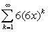 Find the radius of convergence for the series:   A)  6 B)  1 C)    D)    E)  2