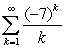 Classify the following series as absolutely convergent, conditionally convergent, or divergent.   A)  Absolutely convergent B)  Conditionally convergent C)  Divergent