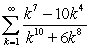 Use the limit comparison test to determine whether or not the following series converges.   A)  Converges B)  Diverges C)  Cannot be determined