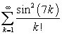 Determine whether or not the following series converges.   A)  Converges B)  Diverges C)  Cannot be determined