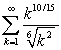 Determine whether or not the following series converges.   A)    B)    C)  Cannot be determined