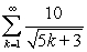 Determine whether or not the following series converges. Enter 'Yes' if the series converges, and 'No' if it diverges.  