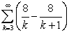 Determine whether or not the following series converges. If it converges, find its sum.   A)    B)    C)    D)    E)  Diverges