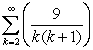 Determine whether or not the following series converges. If it converges, find its sum.   A)    B)    C)    D)    E)  Diverges