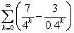 Determine whether or not the following series converges. If it converges, find its sum.  