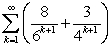 Determine whether or not the following series converges. If it converges, find its sum.  