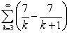 Determine whether or not the following series converges. If it converges, find its sum.  