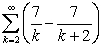 Determine whether or not the following series converges. If it converges, find its sum.  