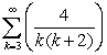 Determine whether or not the following series converges. If it converges, find its sum.  