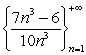 Use differentiation to determine whether the sequence is strictly increasing or strictly decreasing, or neither.  
