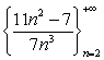 Use differentiation to determine whether the sequence is strictly increasing or strictly decreasing, or neither.  