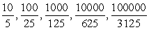 The following are the first five terms of an infinite sequence. Find a formula for the general term starting with n = 1 , and write down the entire sequence.   A)    B)    C)    D)    E)   