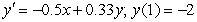 Use Euler's method with the step size of   to approximate solution to the initial-value problem   at   . A)    B)    C)    D)    E)   