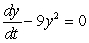 What is the solution to the following differential equation? (Use separation of variables!)    A)    B)    C)    D)    E)   