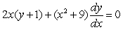 Solve the differential equation by separation of variables.  