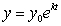Find the exponential decay model   that satisfies   , if the halving time is   years. A)    B)    C)    D)    E)   