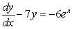 State the order of the differential equation, and decide which family of functions is a solution.   A)    ; 2nd order B)    ; 1st order C)    ; 1st order D)    ; 2nd order E)    ; 2nd order