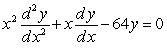 State the order of the differential equation, and decide which family of functions is a solution.   A)    ; 2nd order B)    ; 1st order C)    ; 1st order D)    ; 2nd order E)    ; 2nd order