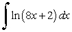 Use the Endpaper Integral Table to evaluate the integral.  