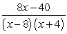 Write out the partial fraction decomposition of   A)    B)    C)    D)    E)   
