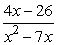 Write out the partial fraction decomposition of   . A)    B)    C)    D)    E)   