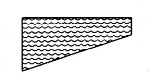 A swimming pool is 35 feet long and 20 feet wide. The bottom is flat but inclined as shown in the figure. The water is 7 feet deep on one end and 3 feet deep on the other. Find the force on one of the sides when the pool is filled with water (weight density 62.4 lbs/ft<sup>3</sup>).  