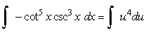 Answer true or false.   if u = cot x .