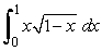 Answer true or false. For   a good choice for u is 1 - x<sup> </sup>.