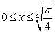 Find the average value of   for   .