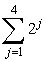 Answer true or false. 1 + 4 + 9 + 16 can be expressed in sigma notation as   .